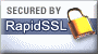 Secured by Rapid SSL. 128 bit SSL Security. $10,000 Warranty.